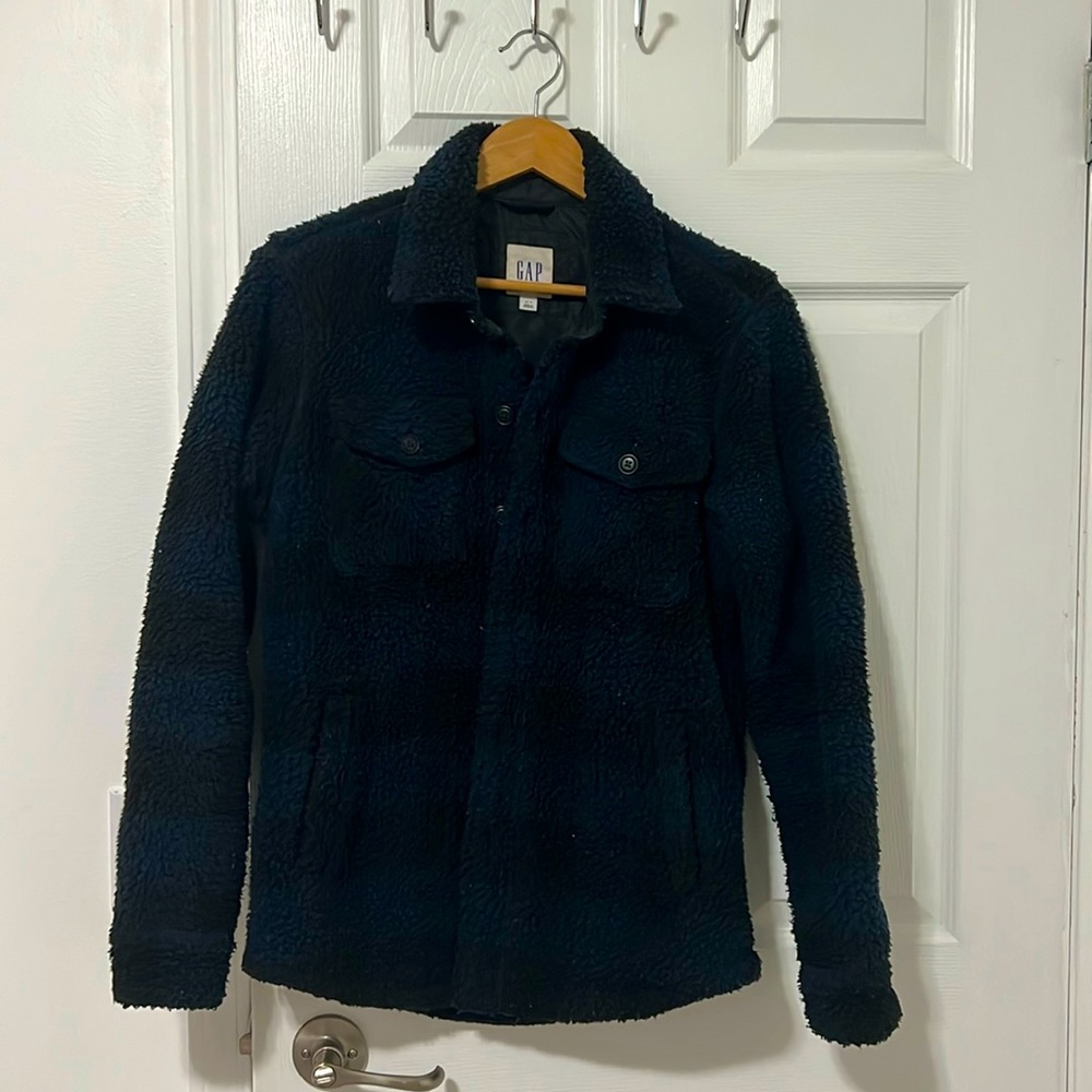 Gap Factory Men’s Plaid Sherpa Jacket